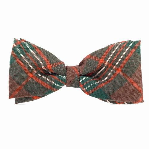 100% Wool Tartan Bow Tie - Scott Brown Modern