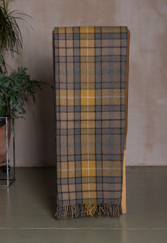 Wool Tartan Rug - Buchanan Natural