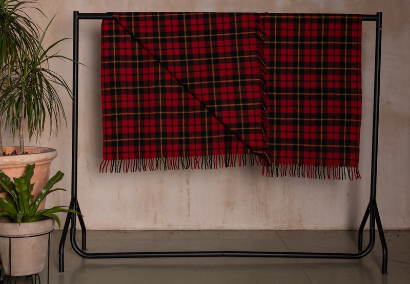 I LUV LTD Tartan Couverture Mélange de Laine Ecossais Stewart Noir 60 x 72 Pouces I LUV LTD Tartan Couverture Mélange de Laine Ecossais Stewart Noir 60 x 72 Pouces