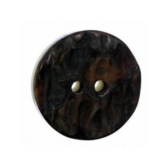 Brown Imitation Horn Button - Large