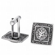 Prince Charlie Button Style Cufflinks - Antique Finish