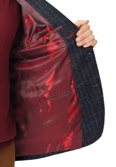 Men's Harris Tweed Tailored Fit Jacket - Montgomerie - LIMITED SIZES