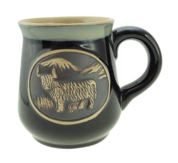 Stoneware Mug with Highland Cow - 3 Colours