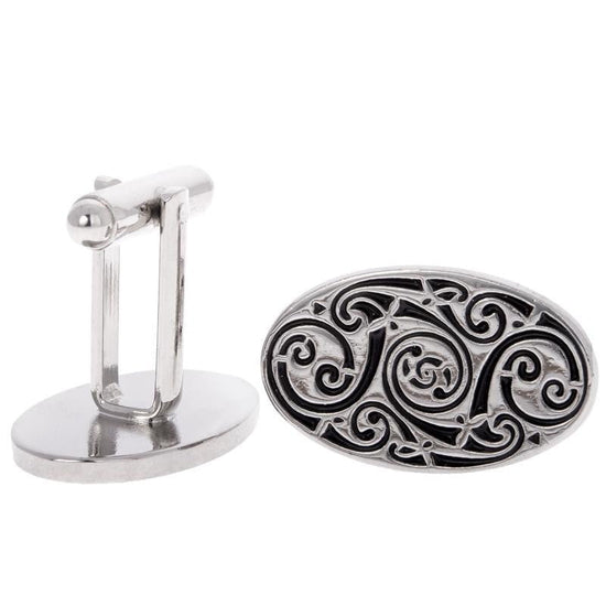 Oval Swirl Cufflinks