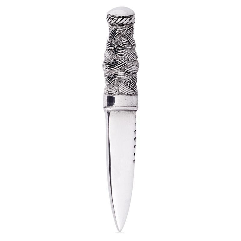 Dagger Design Pewter Kilt Pin - Polished