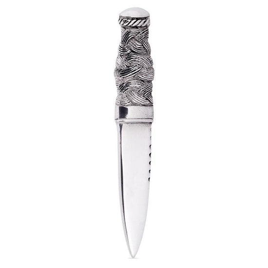 Dagger Design Pewter Kilt Pin - Polished