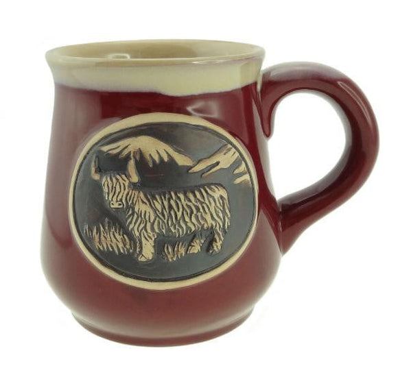 Stoneware Mug with Highland Cow - 3 Colours