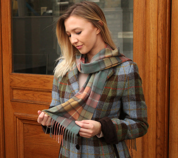 Glenmore 100% Cashmere Tartan Scarf - 12 Tartans