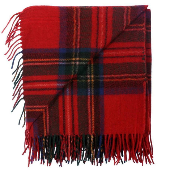 Wool Tartan Blanket - 60'' x 70'' - Royal Stewart