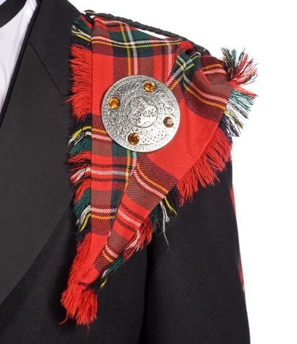 Gents Deluxe 100% Wool Lochcarron Braeriach Mediumweight Fringed Fly Plaid - Made to Order