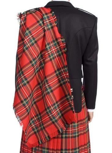 Gents Deluxe 100% Wool Lochcarron Strome Heavyweight Fringed Fly Plaid - Made to Order