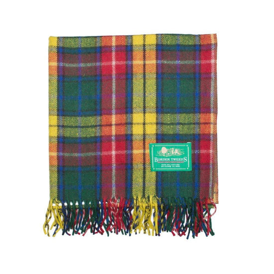 Scottish Buchanan Modern Tartan Throw Blanket