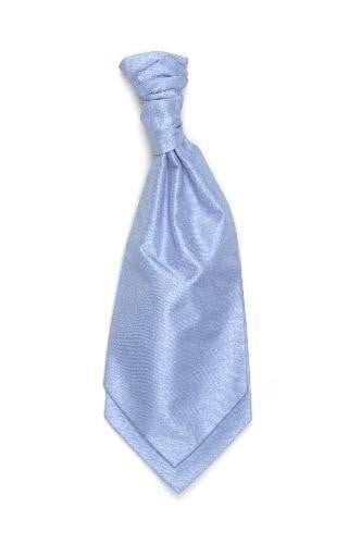 Polyester Shantung Ruche Tie - Sky Blue