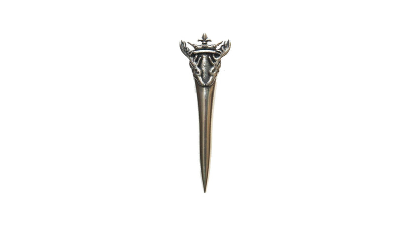 Pewter Stag and Hound Design Kilt Pin