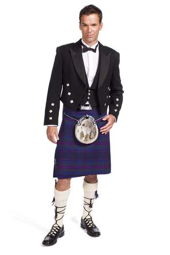 Traditional Prince Charlie Package with 16oz yard Handmade Kilt