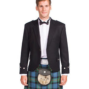 Argyle Jacket Black Barathea - Imported