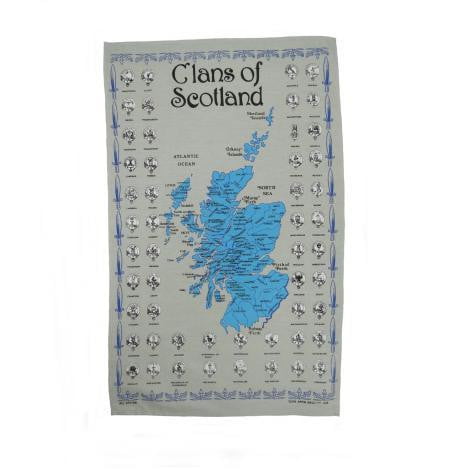 Scottish Clans Tea Towel