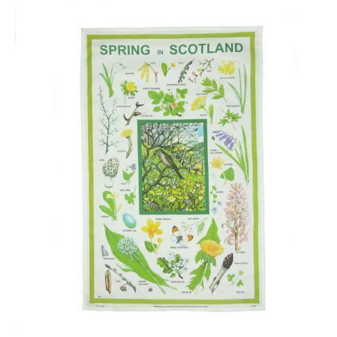 Spring in Scotland Tea Towel